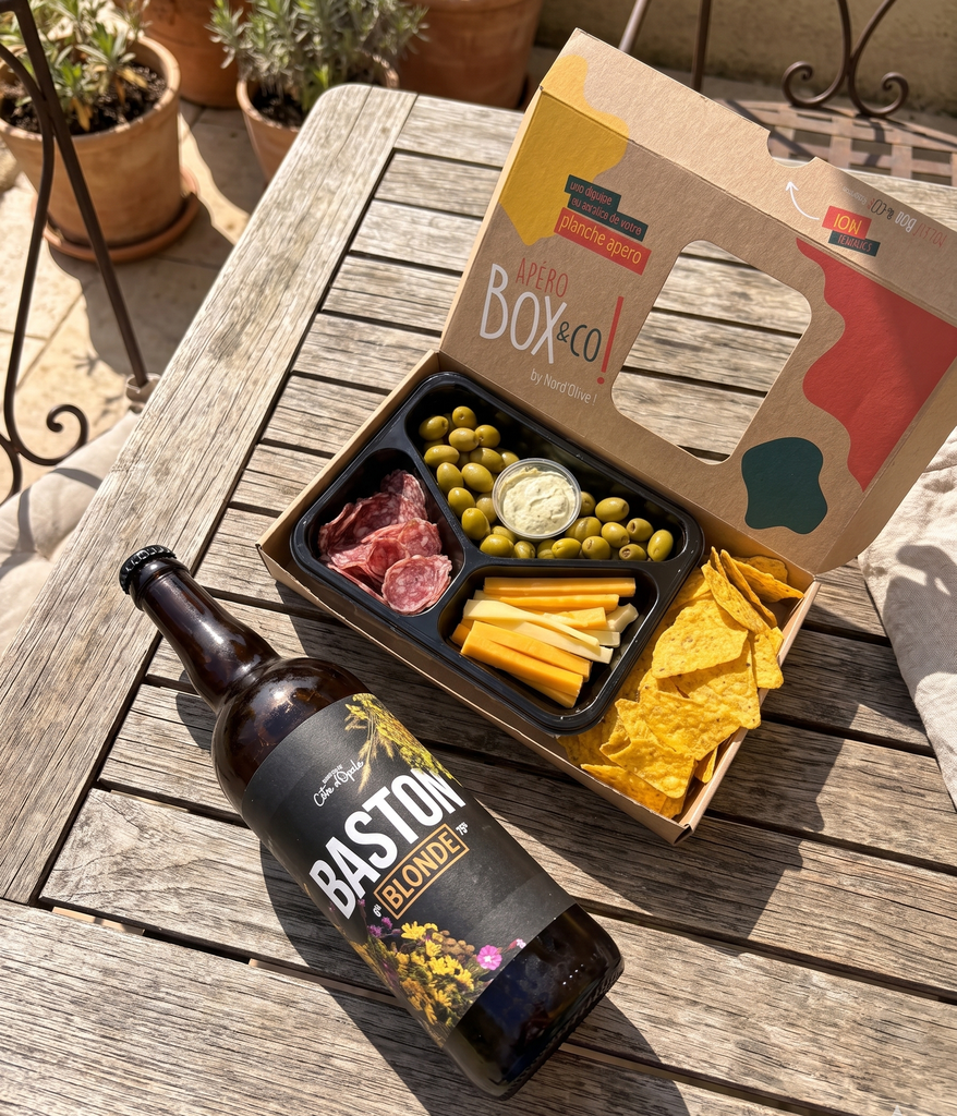 1 box + 1 bière 75cl