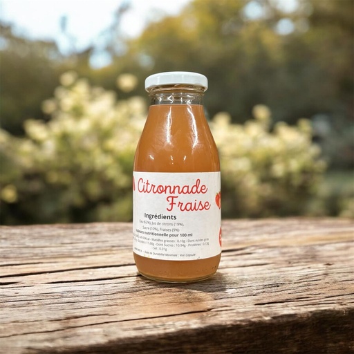 Citronnade fraise bio Chênelet 25cl